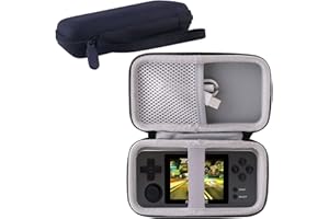 WERJIA Hard Carrying Case Compatible with RG35XX H /RG280M Handheld Game Console (Black)