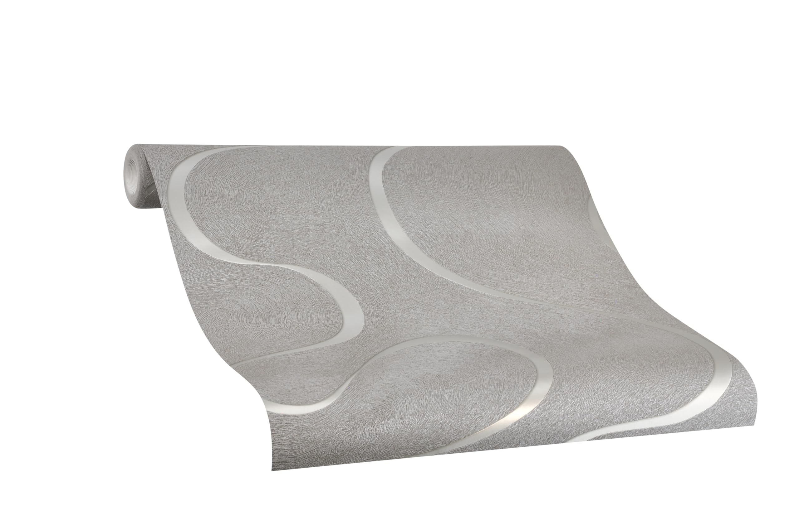 Colani Visions wallpaper, color: grey beige, metallics (glossy), article no:. 6053-3352