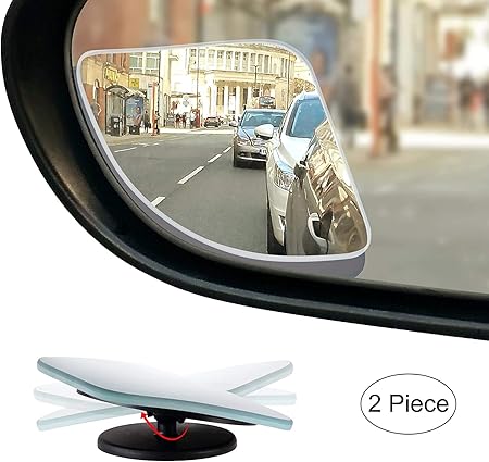 Amazon ２pack 補助ミラー カーブミラー サイドミラー バックミラー セーフティミラー 360度角度調整可能 死角解消 簡単取り付け 安全運転 事故防止 補助ミラー 補助ミラー 車 バイク