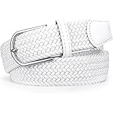 Braided Stretch Belt for Men Elastic Woven Golf Belt for Casual Pants Jeans Shorts