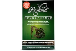 Reshma Beauty 30 Minute Henna Hair Color | Infused with Natural Herbs, For Soft Shiny Hair | Henna Hair Color/Dye, 100% Gray Coverage | Semi Permanent | Ayurveda Hair Products (Chestnut, Pack Of 1)