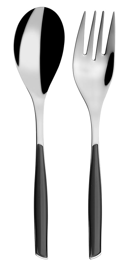 Bugatti GLNU-021F11/12 Glamour - Juego de 2 cubiertos para servir, acero