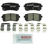 BOSCH BC1398 QuietCast Premium Ceramic Disc Brake Pad Set - Rear | Compatible with Select Hyundai Tucson; Kia Cadenza, Forte, Forte5, Sportage