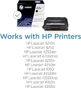 HP 42X Q5942X High Yield Black Original LaserJet Toner Cartridge - 20000 Pages view 2