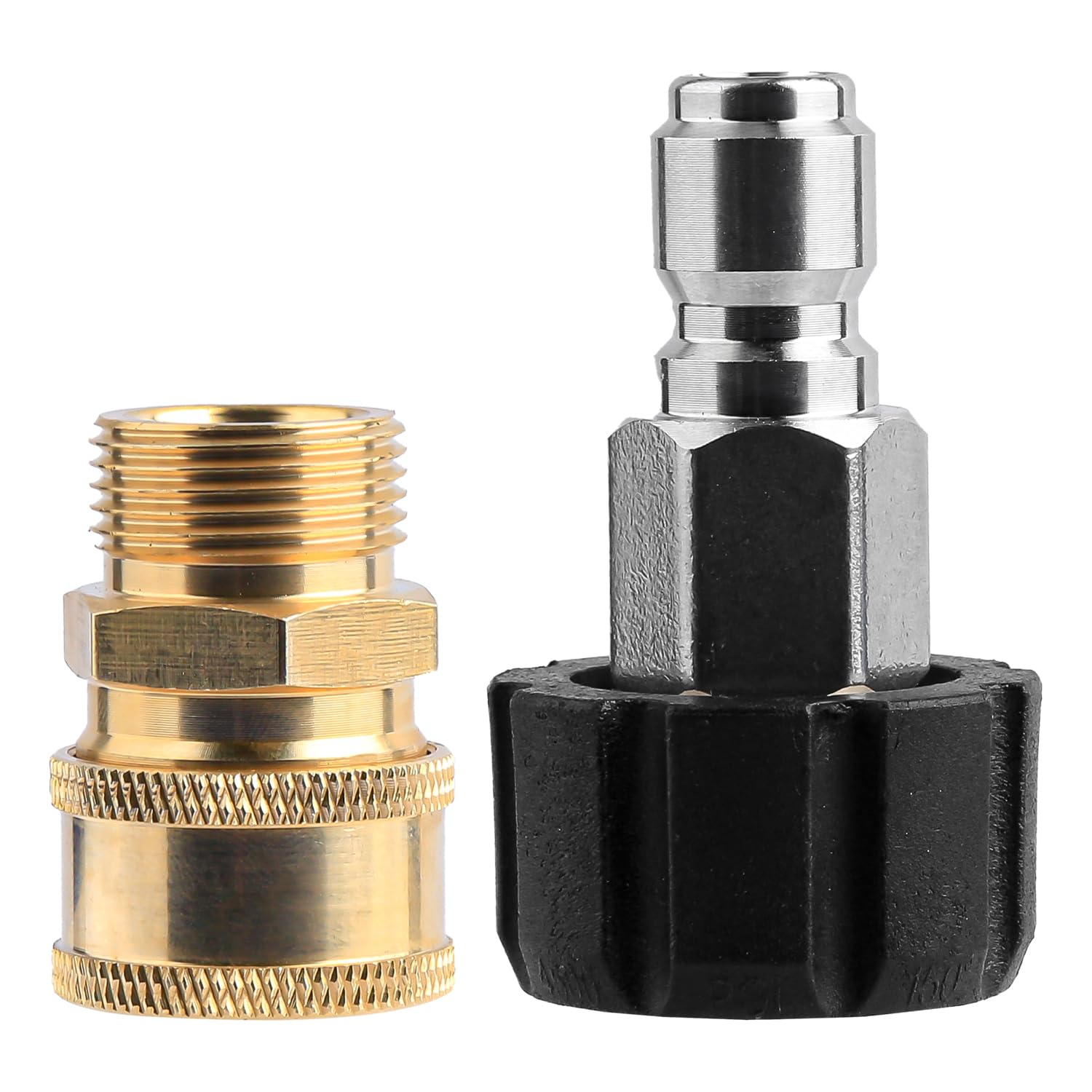 Rumyve M22-14 Pressure Washer Adapter Set,3/8 Quick Connect Swivel Accessories Adaptors,Quick Disconnect Hose Fittings,Pressure Washer Couplers Watering Equipment Accessories