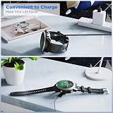 TiMOVO USB Charger Cable w/2 Type C Adapters for Garmin Fenix Vivoactive view 7