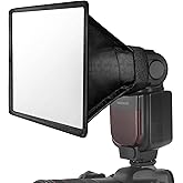 NEEWER Flash Diffuser Light Softbox 6" x 5", Universal, Collapsible with Storage Pouch Compatible with Canon Nikon Sony Godox