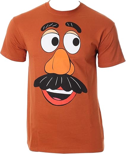 Amazon Co Jp Disney Toy Story Men S Mr Potato Head Large Face Costume Adult T Shirt 服 ファッション小物