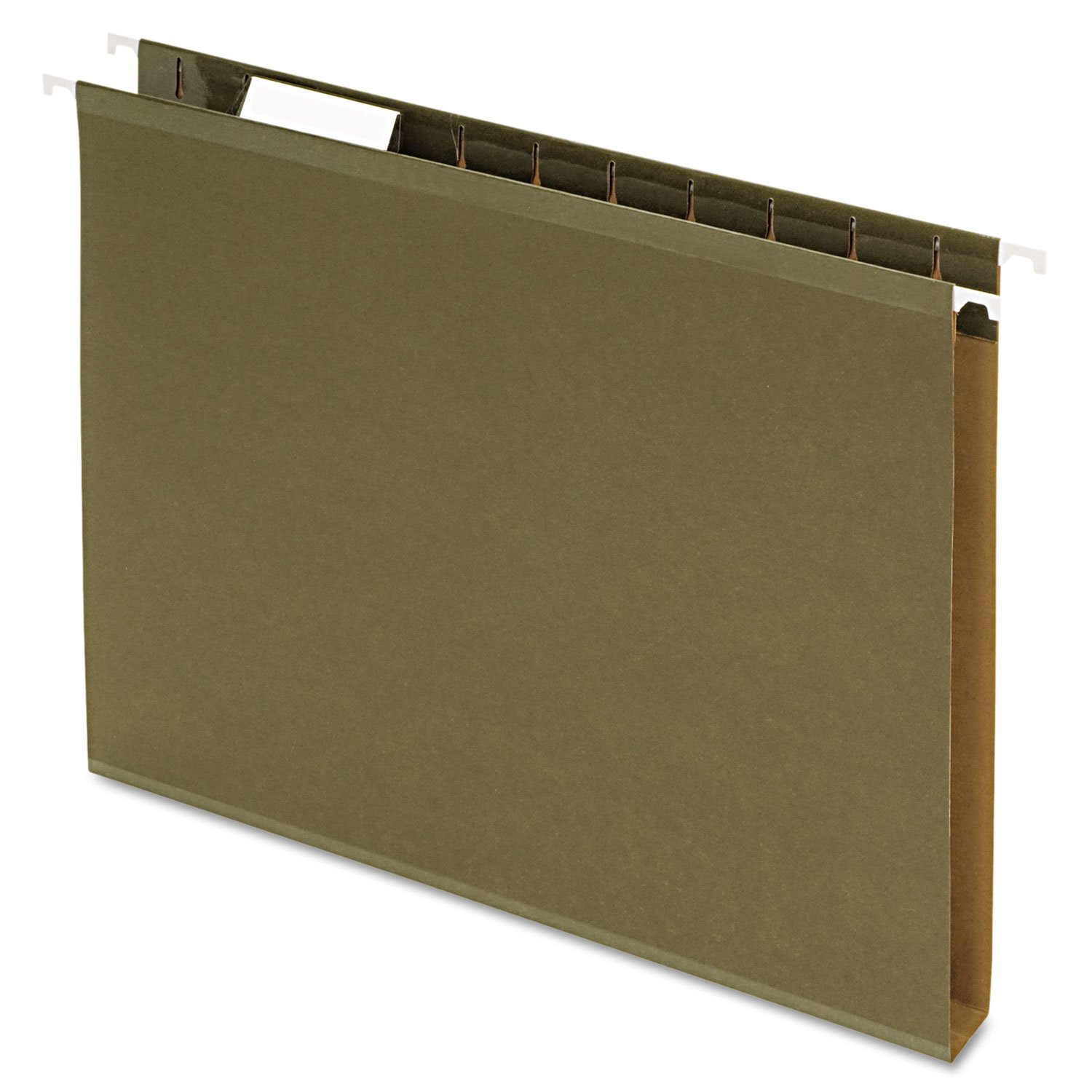 Pendaflex Extra Capacity Reinforced Hanging Folders, 1", Letter Size, Standard Green, 25 per Box (04152X1)