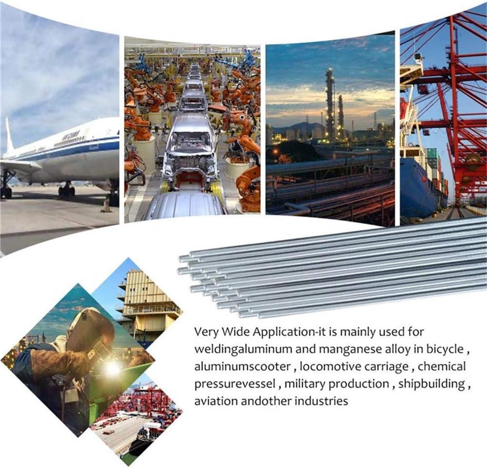 10 PCS 2.0MM 50CM Alambre de Soldadura de Aluminio de Baja T