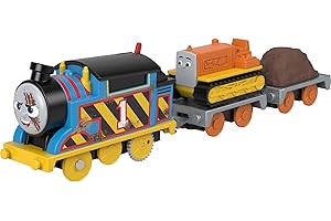 Thomas & Friends Motorized Toy Train Construction Crew Thomas & Terence The Tractor for Preschool Pretend Play Ages 3+ Years