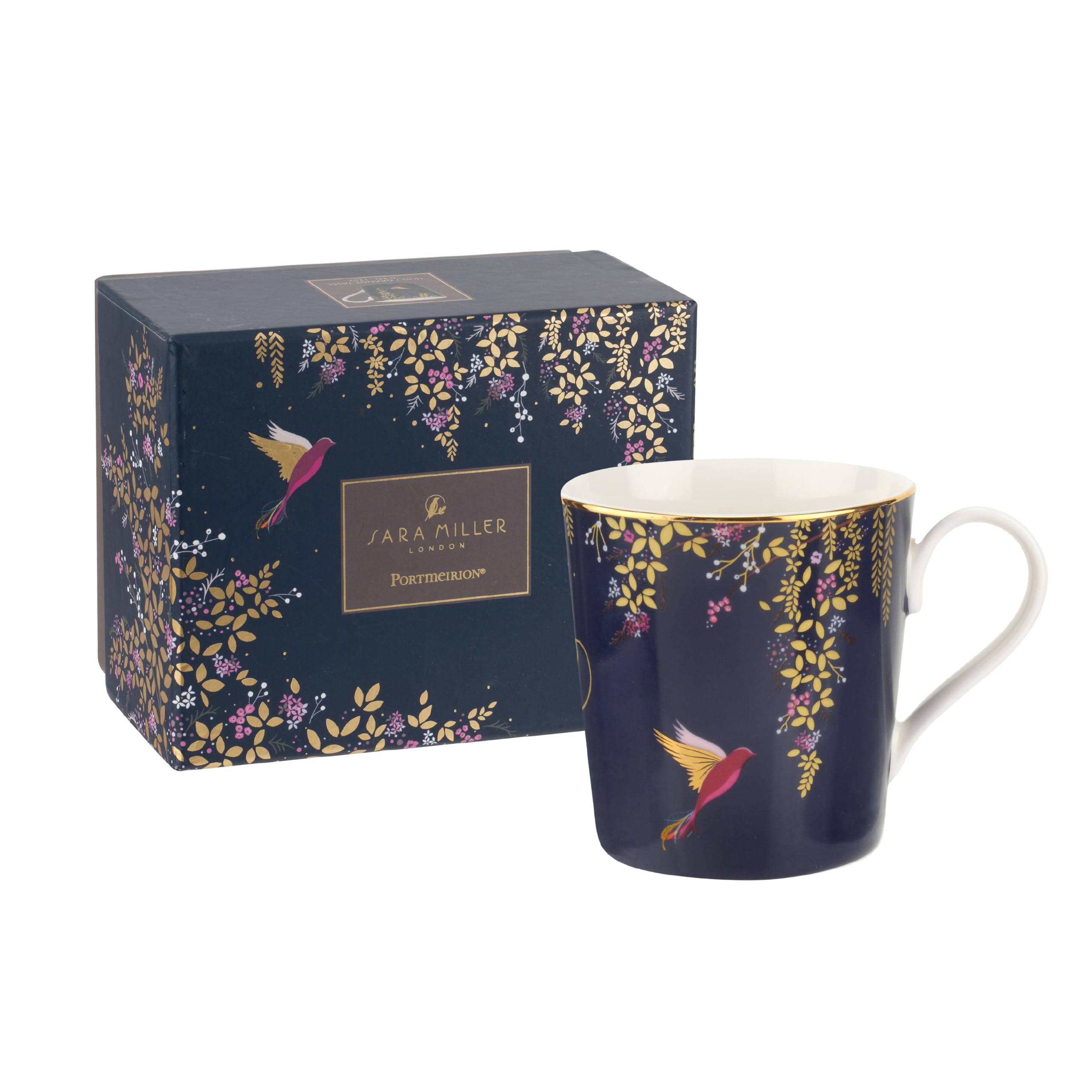 Sara Miller for Portmeirion Chelsea Mug-Navy, Ceramic 120 x 150 x 95 cm