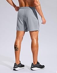 Pudolla Men's Workout Running Shorts with Zipper