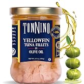 Tonnino Olive Oil Yellowfin Tuna Fillets, FAD-Free Wild-Caught, 6.7 oz 6pk