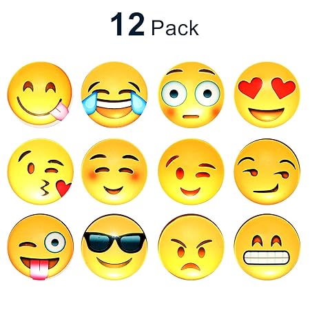 Almondcy, imán adhesivo para la nevera con patrón de emoji que ...