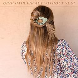 French Concord Flat Hair Clips for Women Girls