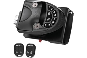 RVLOCK V4 Premium Metal RV Door Lock with Keypad and Remote, Secure and Convenient Keyless Camper Door Lock Replacement, Durable Replacement for Trailers, Patented Security Technology