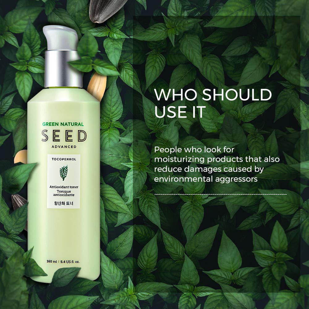 green natural seed antioxidant toner