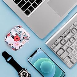 OLEBAND Case Fit for Airpods with Keychain,Hard