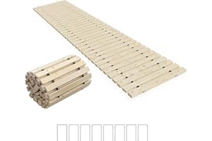 APRILSOUL 8FT Wooden Garden Pathway,Outdoor Roll Out Walkway Path for Patio,Lawn,Backyard,Beach,Wedding