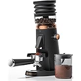 AMZCHEF Single Dose Coffee Grinder – 75 Settings Burr Grinder, 40mm Conical Burr, Anti-Static & Low-Retention Design, Quiet D
