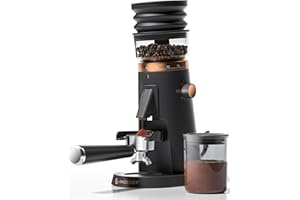 AMZCHEF Single Dose Coffee Grinder | 75 Precise Settings for Espresso & Pour Over | 40mm Conical Burrs & Anti-Static Tech | N