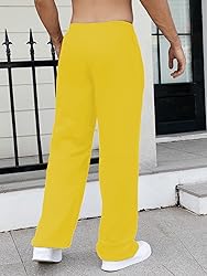 GORGLITTER Men's Baggy Wide Leg Sweatpants Y2K