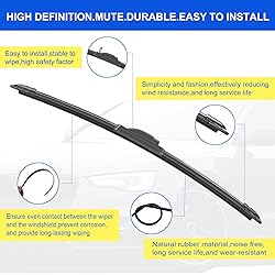 ANIKLUIM® 16"+16" Wiper Blades with 10" Rear Wiper