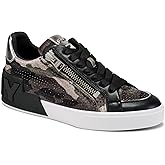 DKNY Womens Mei Everyday Lace Up Sneaker with Side Zipper