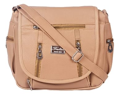 Beets Collection Womens PU Sling Bag/Side Bag (Khaki) Color