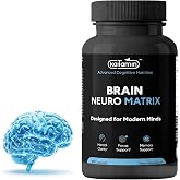 Kaitamin Brain Supplements for Memory and Focus, Caffeine Free, 90 Ct | Caffeine-free nootropic for adults 40+: Bacopa 120mg, PS 125mg, Alpha-GPC, Ginkgo. 1 a day. Halal, made in USA, lab tested