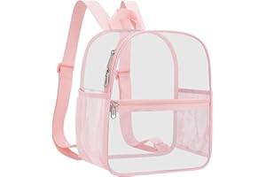 USPECLARE Clear Backpack Stadium Approved 12X11x6, Waterproof Clear Bag Stadium Backpack for Concert Work Sport Event