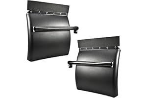 Bgx-power 24" x 24" Quarter Fenders for Semi Truck, Plastic Quarter Fender, Tube Bracket Mounting Hardware Included Right Left, Plastic Quarter Fender