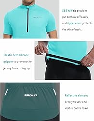 Spotti Men's Cycling Bike Jersey Short Sleeve with