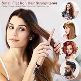 JAETON Mini Hair Straightener Pencil Flat Iron Rose Gold 100-240V 220C view 2