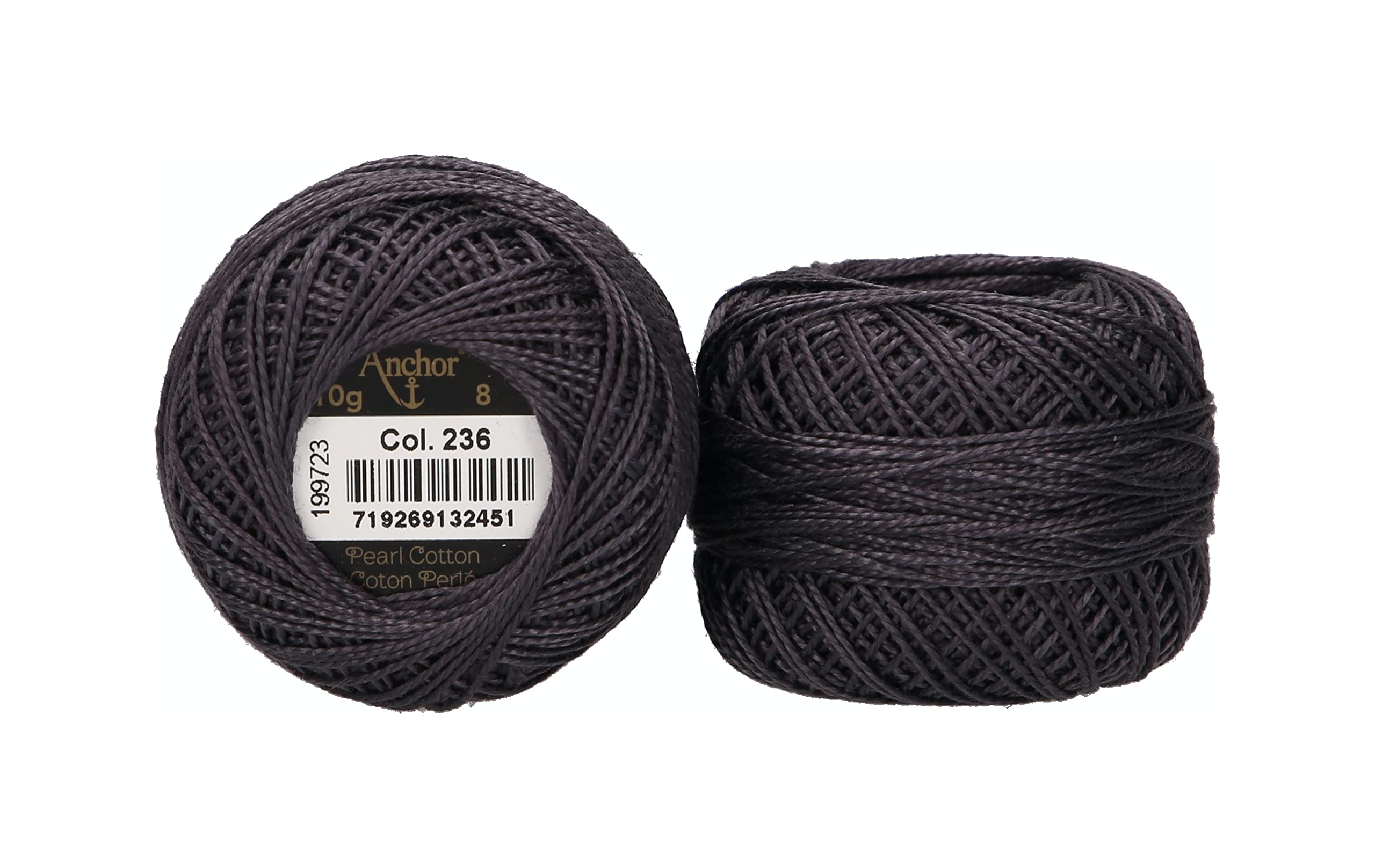 Anchor Pearl Yarn, Thickness: 8, Packaging: 10G, Running Length: 82M Elefant Embroidery Threads