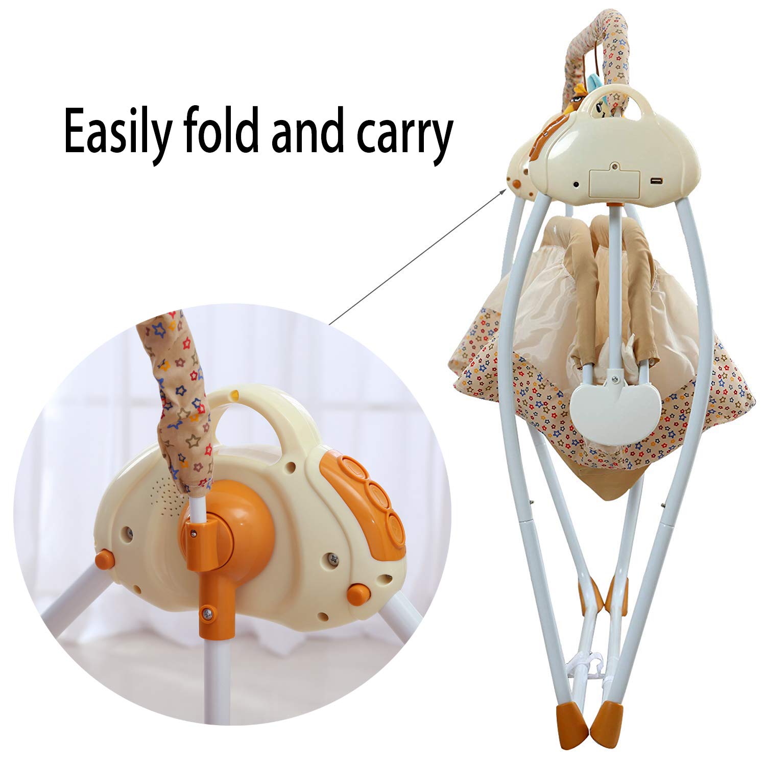wbpine baby cradle swing