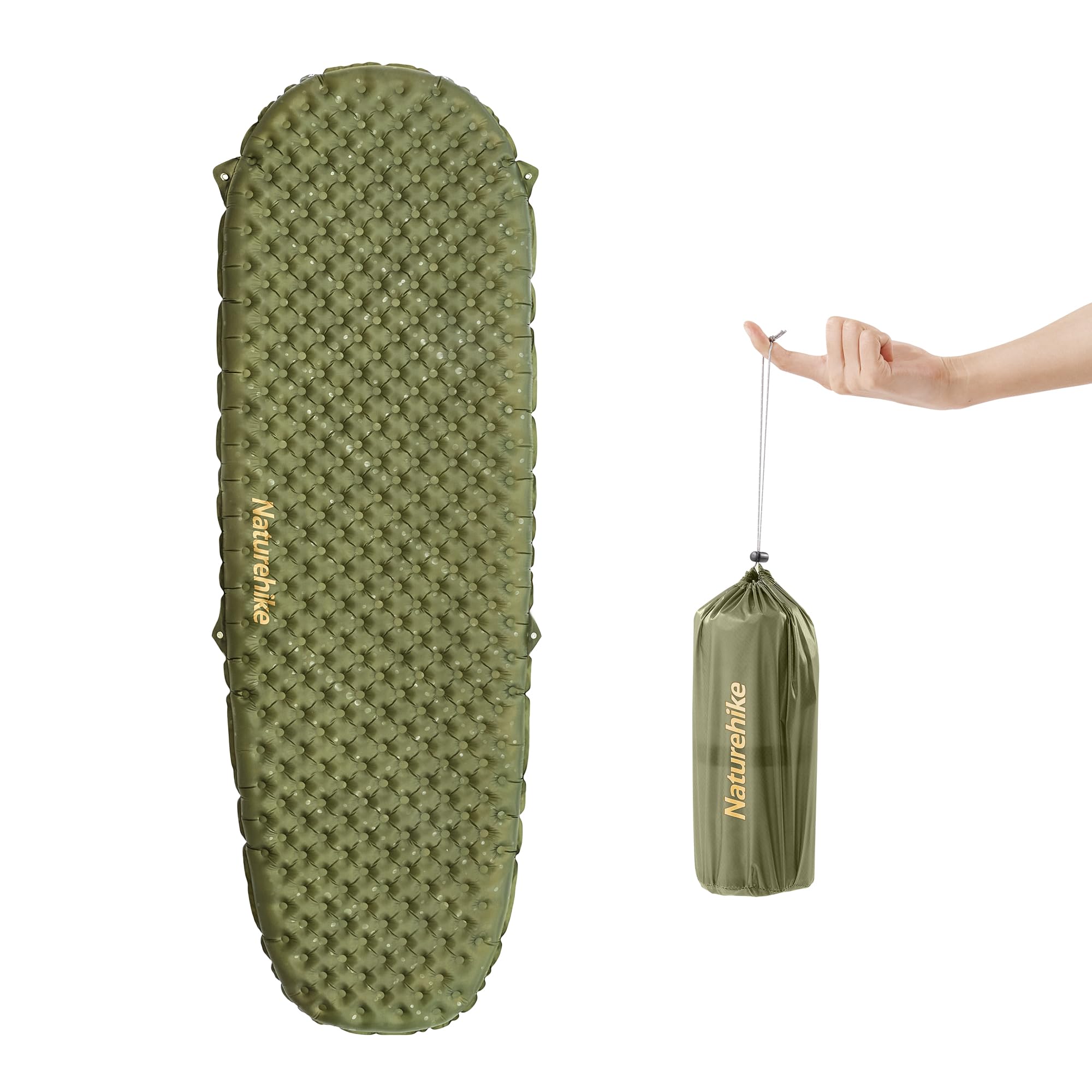 Naturehike Ultralight Camping Mat Inflatable Sleeping Pad 3.5R Value Durable Portable Air Mattress for Trekking Hiking Mountaineering Backpacking Outdoor