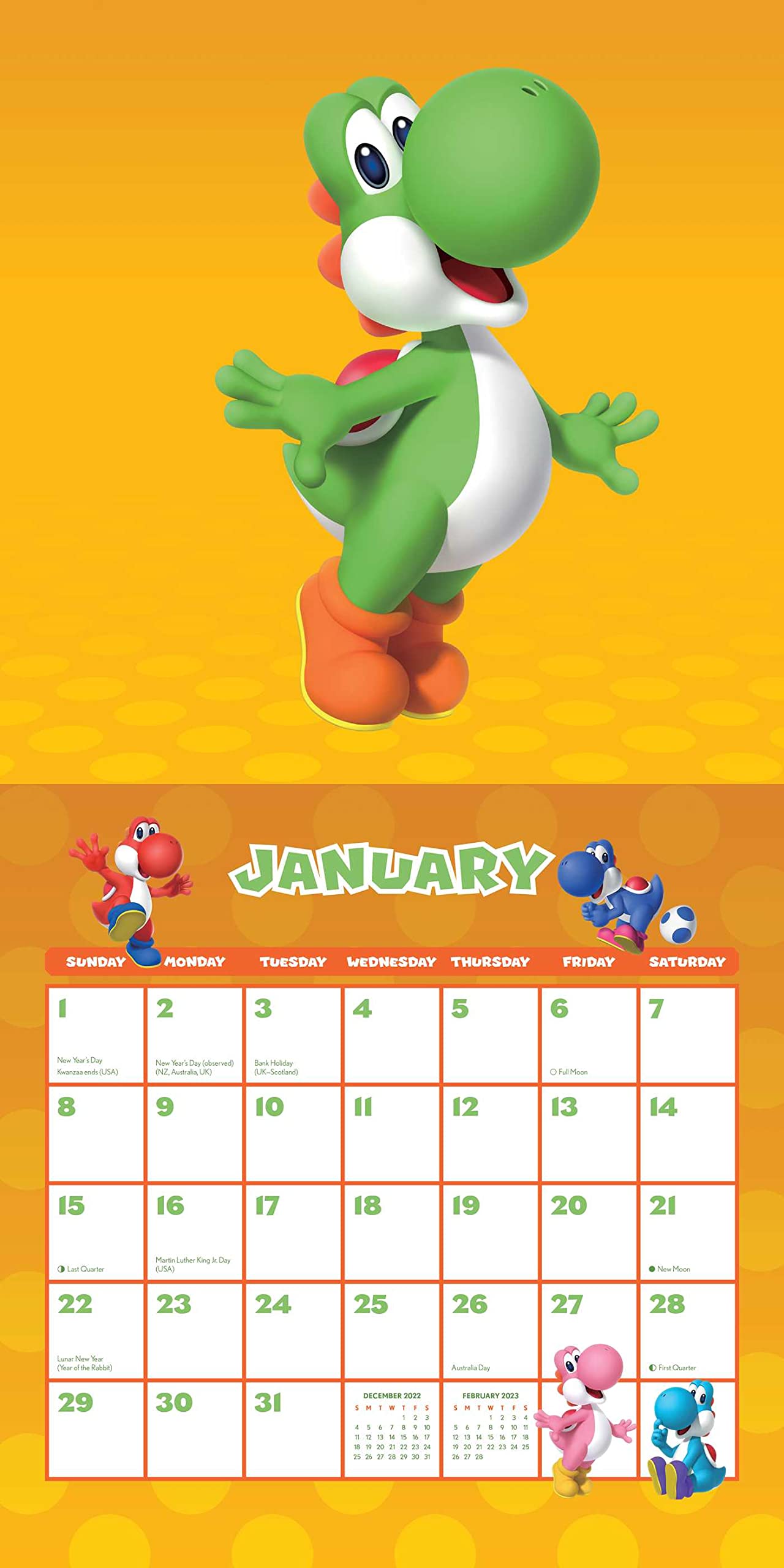 Nintendo Calendar 2023 Amazon.com: Super Mario 2023 Wall Calendar: 9781419763441: Nintendo: Books