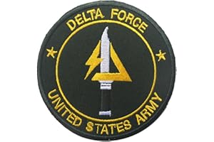 OFC-P United States Army Delta Force Patch Veteran Embroidered Tactical Military Patches, Hook and Loop Fastener for Clothing