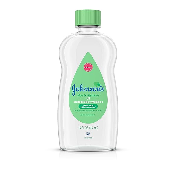 JOHNSON’S BABY JOHNSON & JOHNSON BABY OIL, ALOE VERA & VITAMIN E, MULTICOLOR, 14 FL OZ