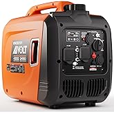 AIVOLT Inverter Generator 4300W Gas Powered Portable Super Quiet Outdoor Generator RV Ready for Camping Tools and Home Use, E