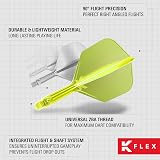 Target Darts K Flex Integrated Flights and Shafts No6 Yellow Medium Pack of 3 view 6