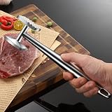 Aliglow 304 Stainless Steel Meat Tenderizer Double Sided Mallet 2.0" Head view 5