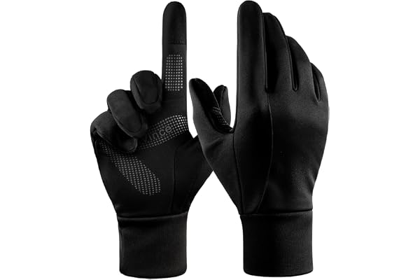 Winter Gloves Men Women Warm: Touch Screen Water Resistant Windproof Anti Slip for Bike Cycling Driving Running Hiking