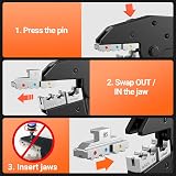 Preciva Crimping Pliers Set with Box 0.25-10mm² 6 Heads Quick-Change view 4