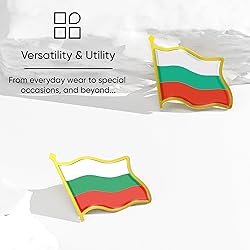 Bulgaria Flag Lapel Pin - Enamel Metal National