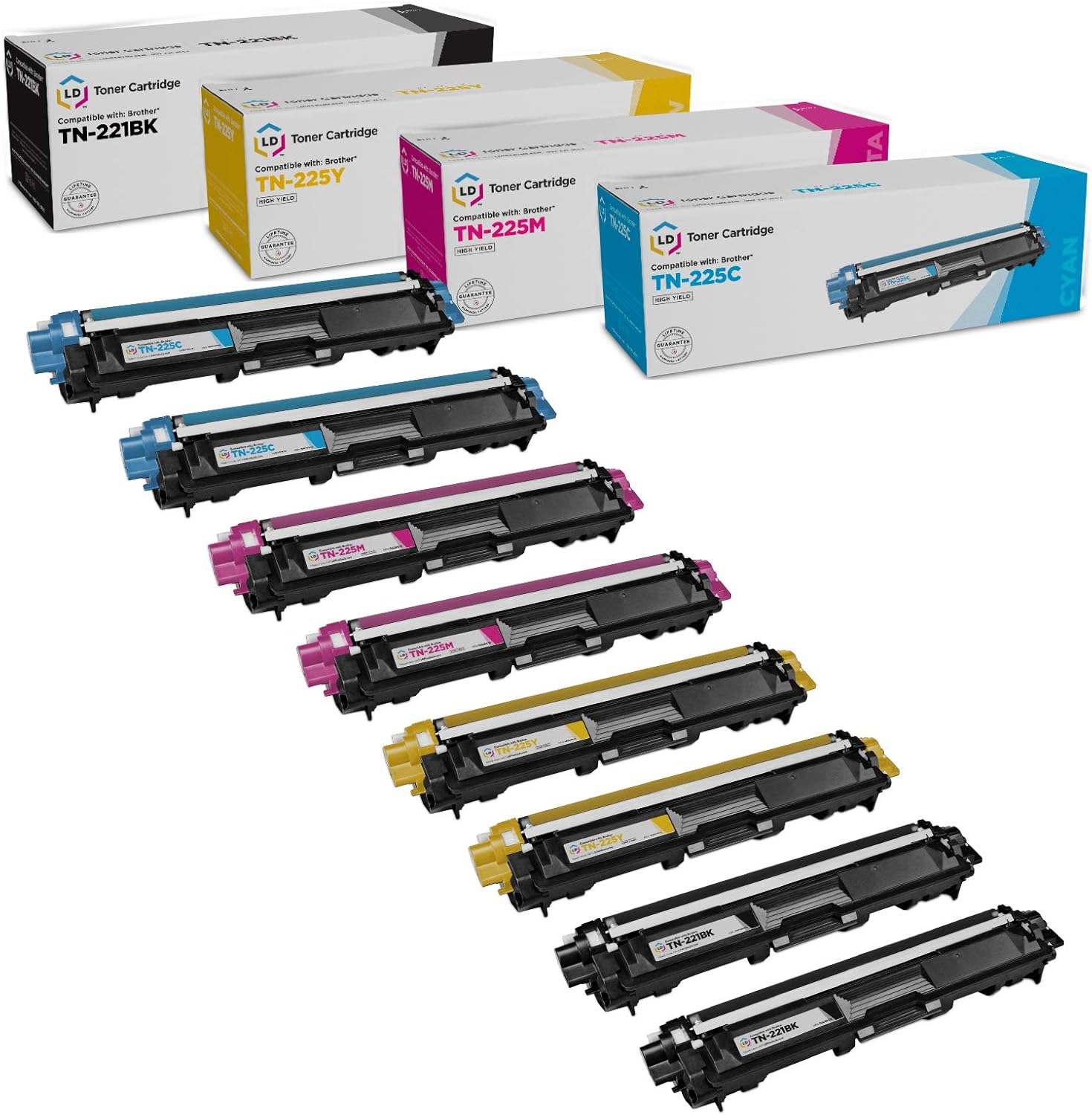 brother tn221 high yield toner