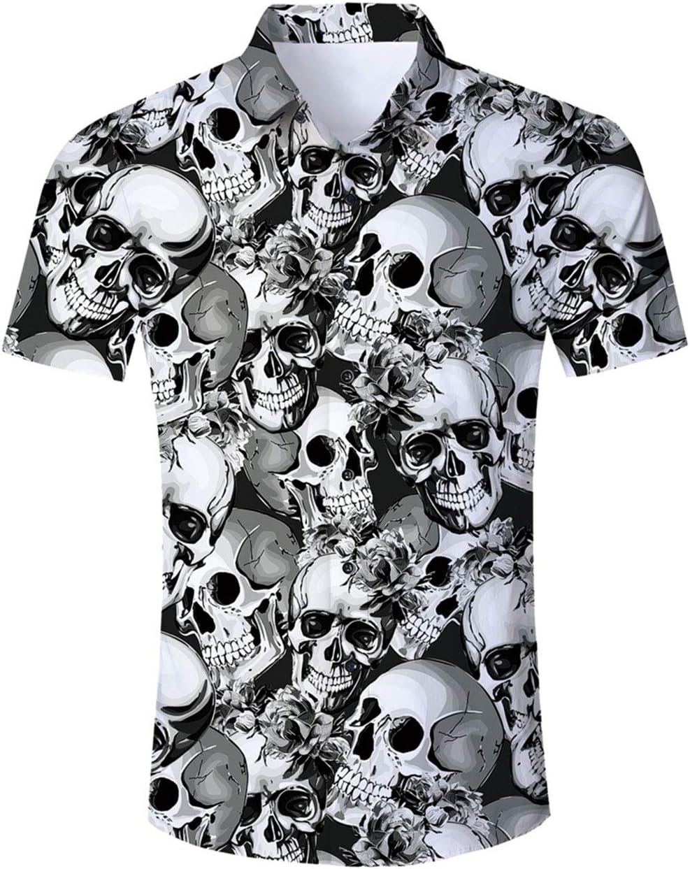 GoodstoworldMens 3D Printed Casual Holiday Graphic Shirts Funky Summer Cool Short Sleeve Shirt, M-XL