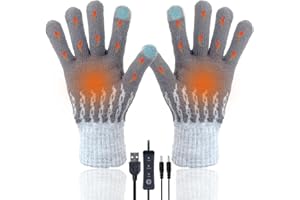 USB Heated Gloves Winter Warm Heated Gloves for Men Women